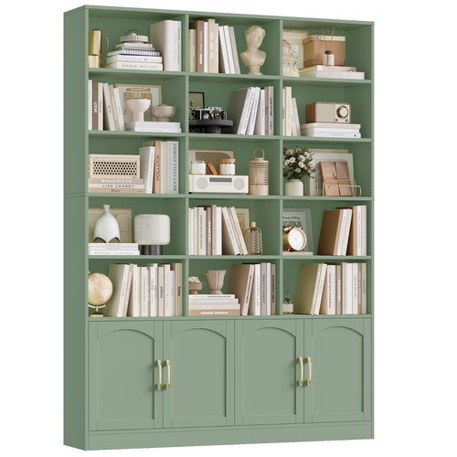 209cm bücherregal mit türen - 209cm,