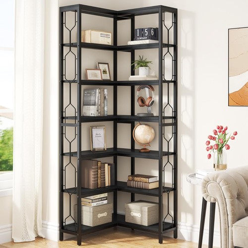 Eck bücherregal stöckig - eck-bücherregal, 7-stöckig